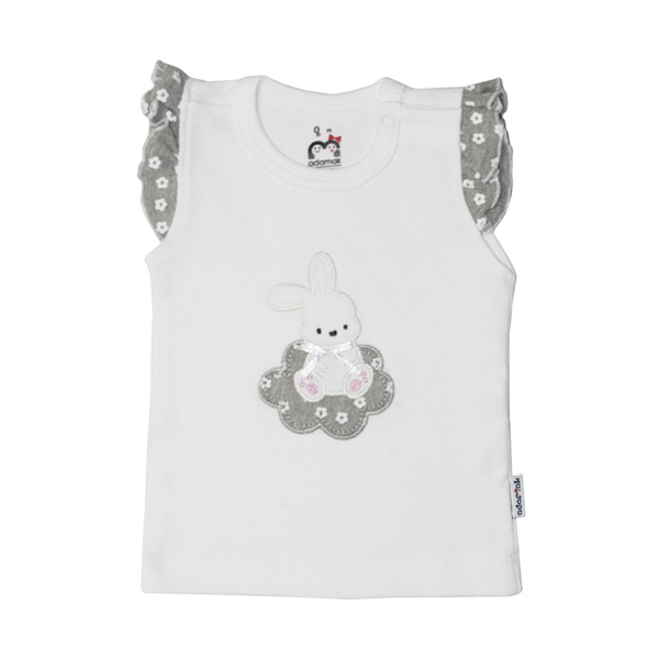 تاپ دخترانه آدمک مدل خرگوش و گل کد 02