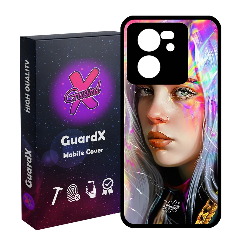 کاور گارد ایکس طرح Billie Eilish مدل Glass10141 مناسب برای گوشی موبایل شیائومی 13T/13T Pro/Redmi K60 Ultra