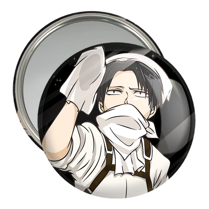 آینه جیبی خندالو مدل لیوای انیمه اتک آن تایتان Attack on Titan کد 18560