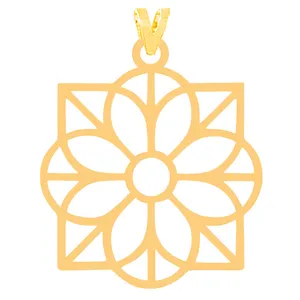 آویز گردنبند طلا 18 عیار زنانه کرابو مدل شکل هندسی Kr31678