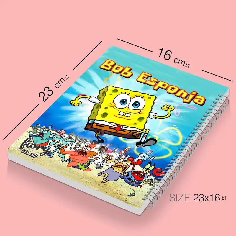 دفتر نقاشی مستر راد مدل باب اسفجی طرح انیمیشن کد fiory 1754