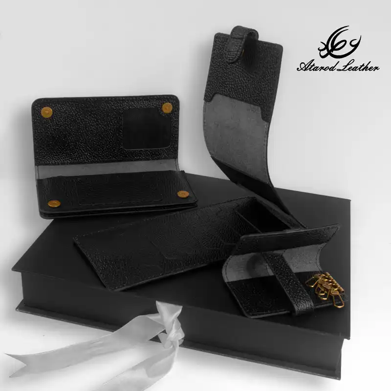 ست هدیه چرم عطارد مدل  چرم طبیعی کد A43