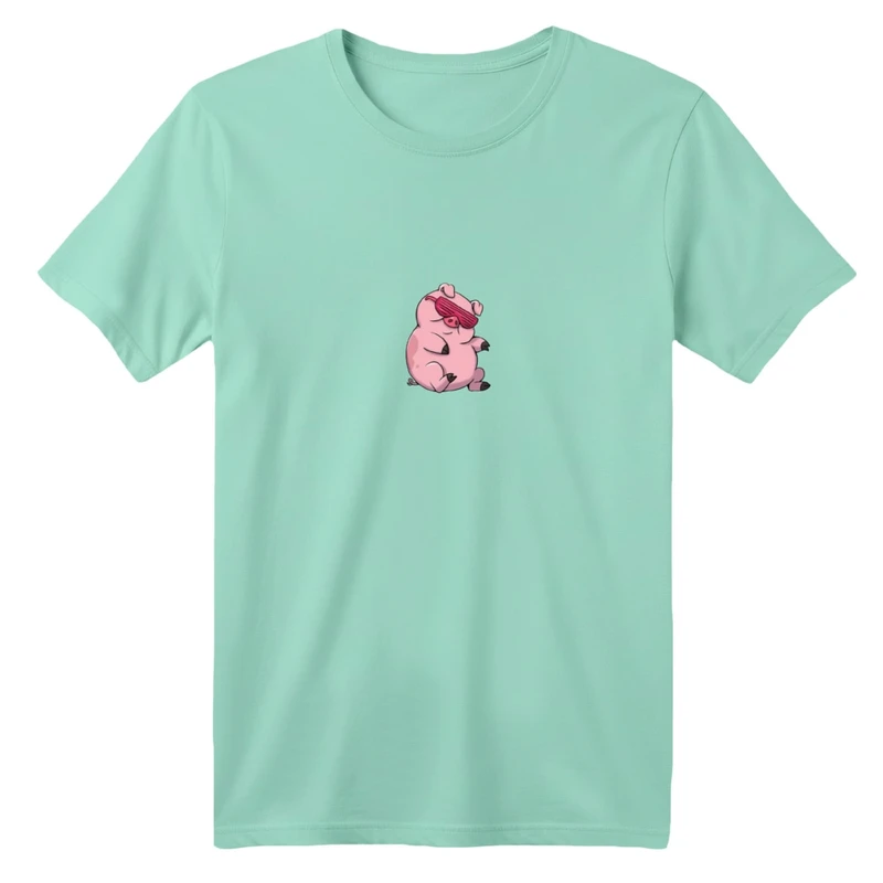 تی شرت آستین کوتاه بچگانه مدل خوک کد 01