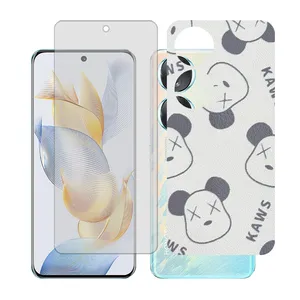 Glass together model matte screen protector suitable for Honor 70 mobile phone with back cover sticker