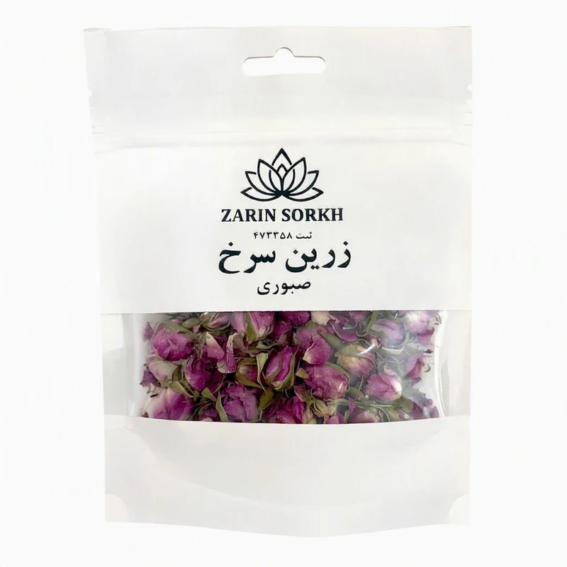 غنچه گل محمدی زرین سرخ - 30 گرم