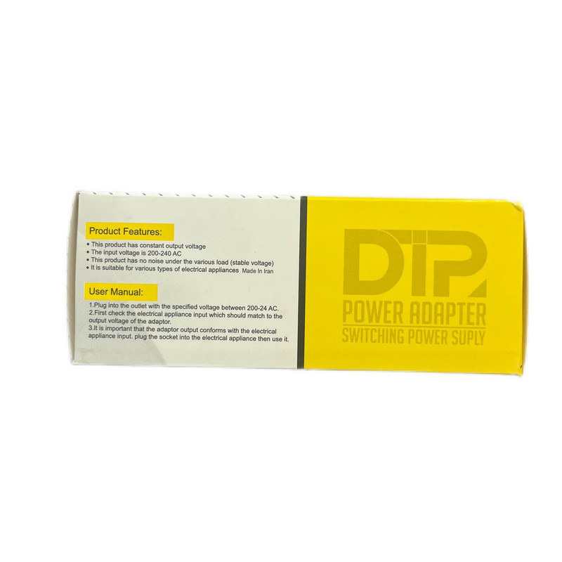 آداپتور 12 ولت 2 آمپر دی ای پی مدل dk1203_shenzhen