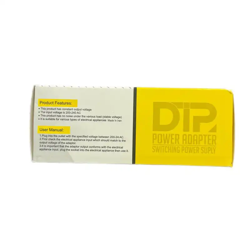 آداپتور 12 ولت 2 آمپر دی ای پی مدل dk1203_shenzhen