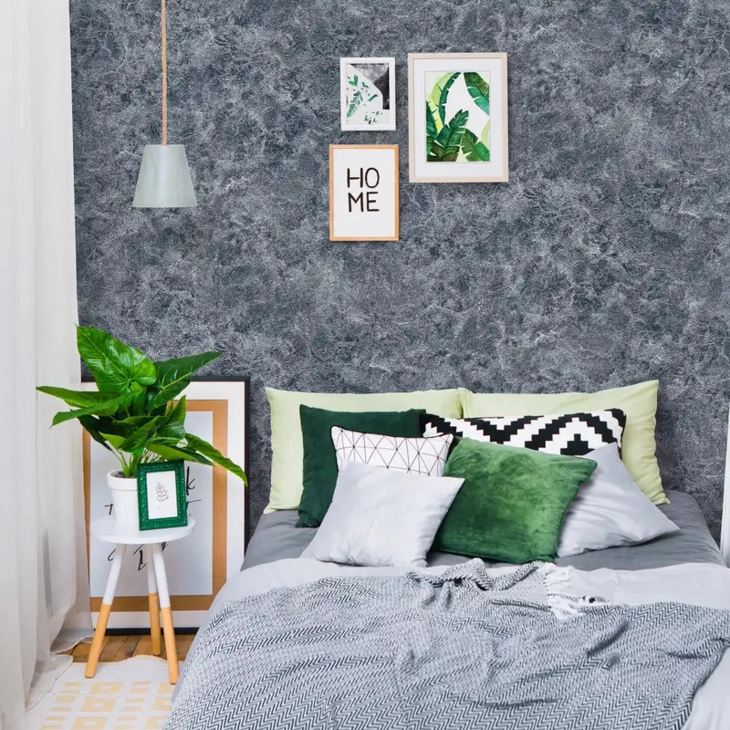 کاغذ دیواری مدل کربن کد 10275 طرح پتینه آبی