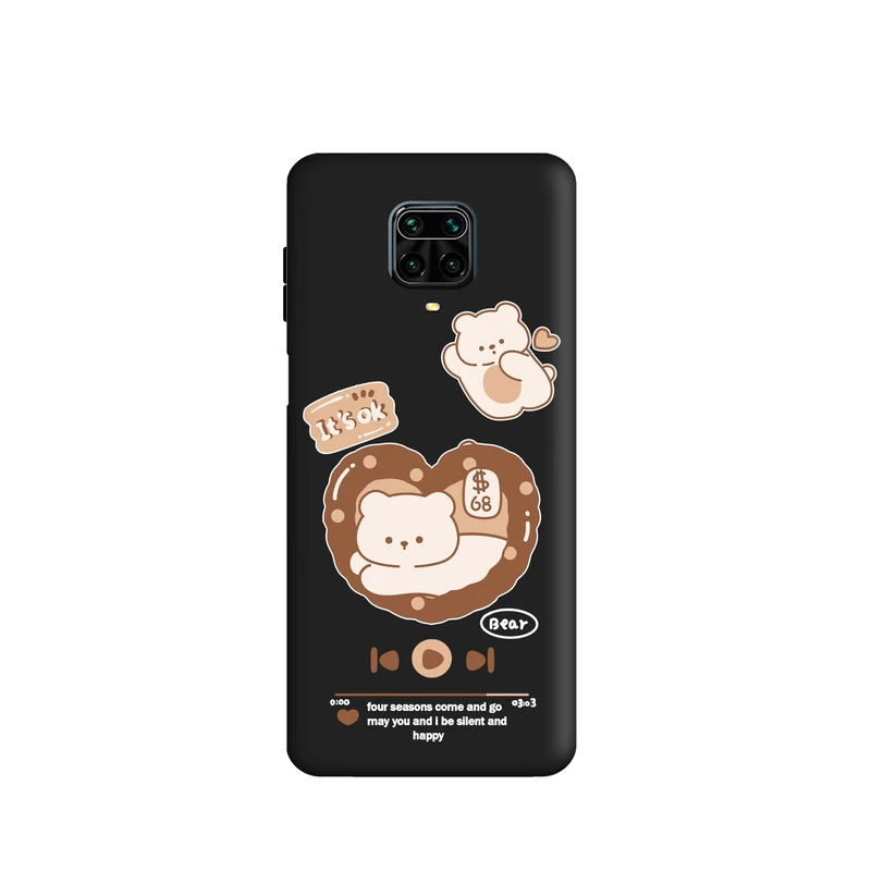 کاور قاب گارد طرح موزیک خرس کد a3558 مناسب برای گوشی موبایل شیائومی Redmi Note 9s / Redmi Note 9 Pro