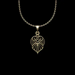 گردنبند طلا 18 عیار زنانه مدوپد مدل هندسی کد II2-1-1259