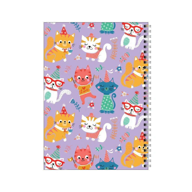 دفتر مشق 80 برگ بامبیلیپ طرح پترن گربه های خوشحال کد 0672067