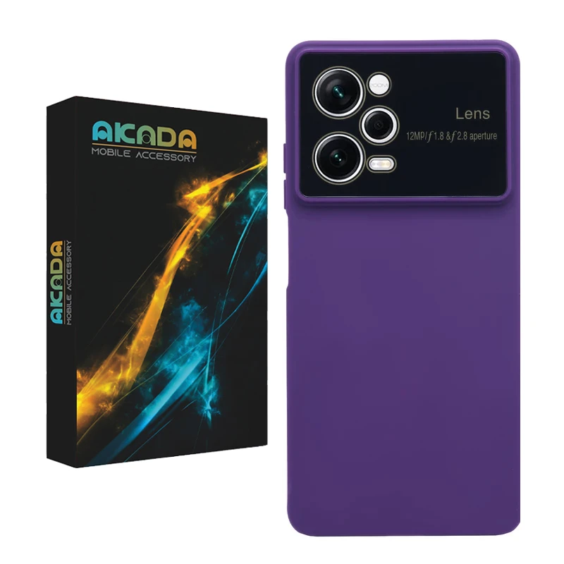 کاور آکادا مدل سیلیکونی طرح لنز مناسب برای گوشی موبایل شیائومی Redmi Note 12 Pro 5G