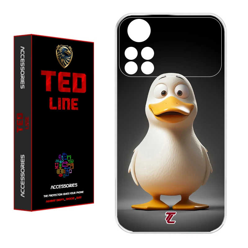 کاور تد لاین طرح اردک کد 1124 مناسب برای گوشی موبایل شیائومی Poco X4 Pro 