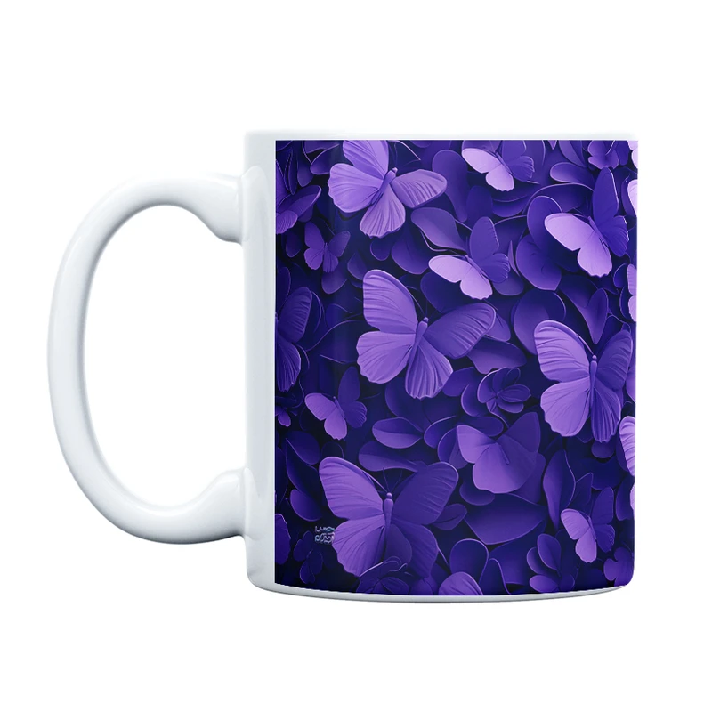 ماگ حس آمیزی طرح پروانه مدل کلاسیک کد 4