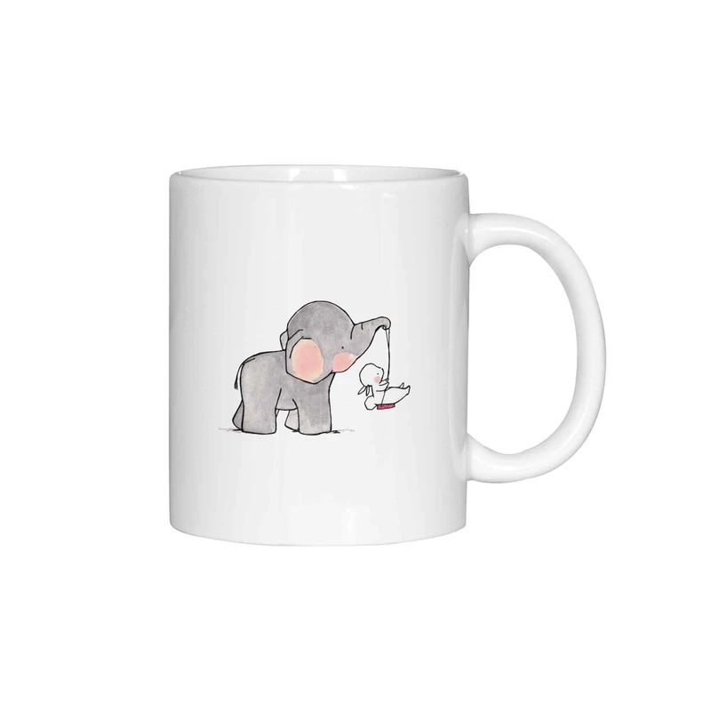 ماگ ژالینو مدل فیل و خرگوش کد 005