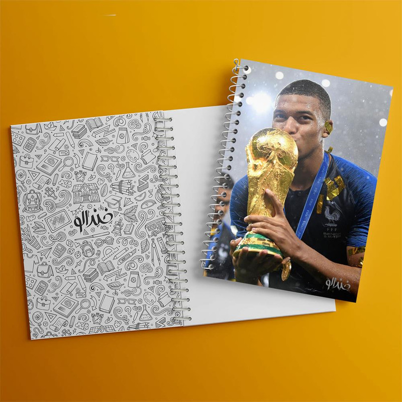 دفتر مشق 100 برگ خندالو طرح امباپه کد 27601