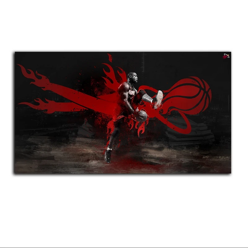 تابلو شاسی بکلیت طرح ورزشی بسکتبال باشگاه میامی هیت مدل SH-S7157