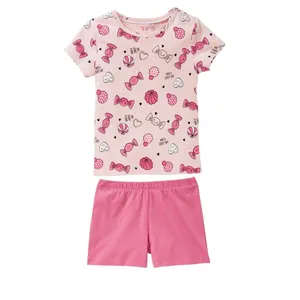 ست تی شرت و شلوارک دخترانه لوپیلو مدل پنبه ای کد 8324782