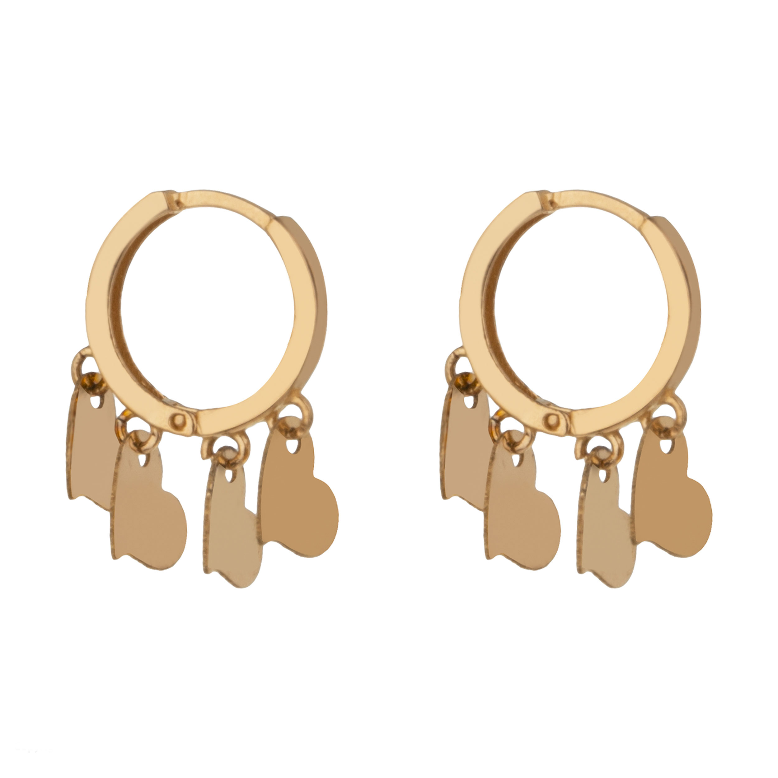 گوشواره طلا 18 عیار زنانه میو گلد مدل GD1034