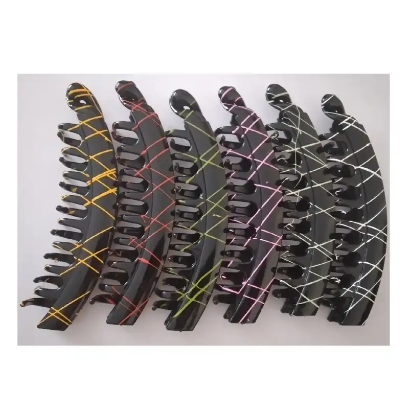 گیره مو زنانه مدل آبشاری رگه ای کد AZX523