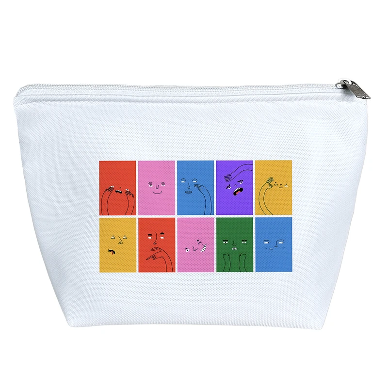 کیف لوازم آرایش دخترانه خندالو مدل شکلک بامزه کد H1463