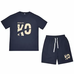 ست تی‌شرت آستین کوتاه و شلوارک راحتی مردانه مدل S9