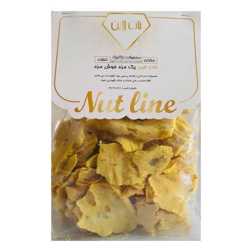 نان خشک هیزمی کنجد و سبزیجات نات لاین - 500 گرم