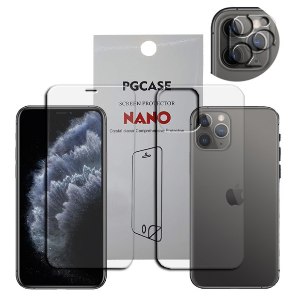 محافظ صفحه نمایش مدل Star Max مناسب برای گوشی موبایل اپل IPHONE 11 Pro به همراه محافظ لنز دوربین و محافظ پشت گوشی