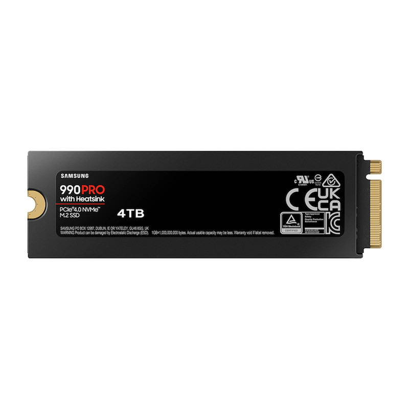اس اس دی اینترنال سامسونگ مدل  990 PRO M.2-4TB W/HEATSINK ظرفیت چهار ترابایت