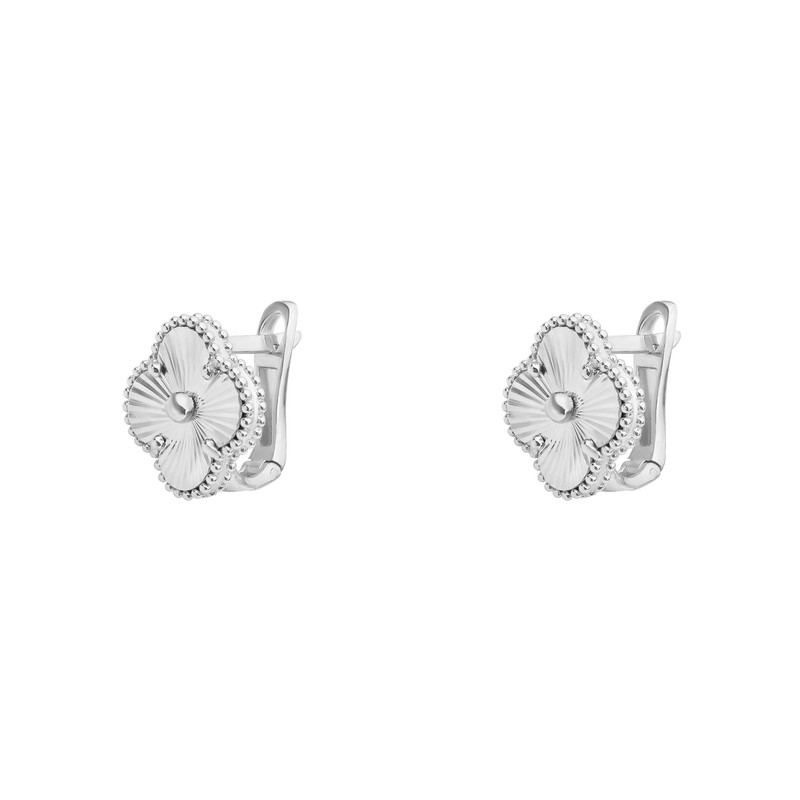 گوشواره طلا 18 عیار زنانه ماوی گالری مدل ونکلیف الحمبرا