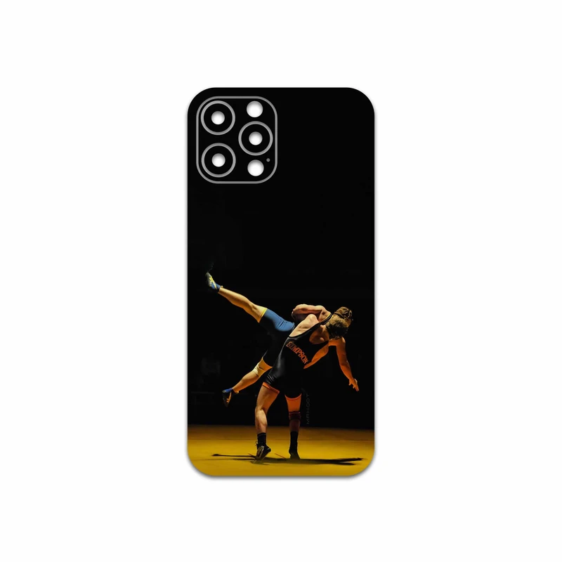برچسب پوششی ماهوت مدل Wrestling مناسب برای گوشی موبایل اپل iPhone 12 Pro Max