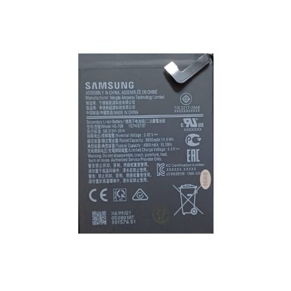 باتری گوشی مدل HQ-70N.ظرفیت 4000میلی آمپر ساعت مناسب برای گوشی موبایل سامسونگ Galaxy  A11