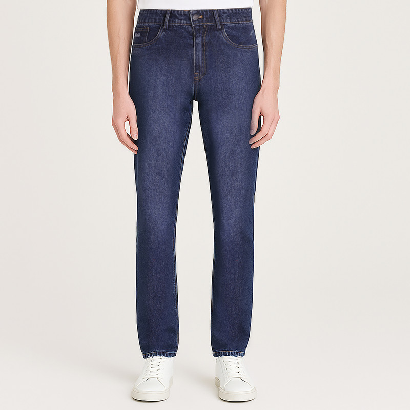 شلوار جین راسته مردانه آر اِن اِس مدل 120422097734 رنگ آبی