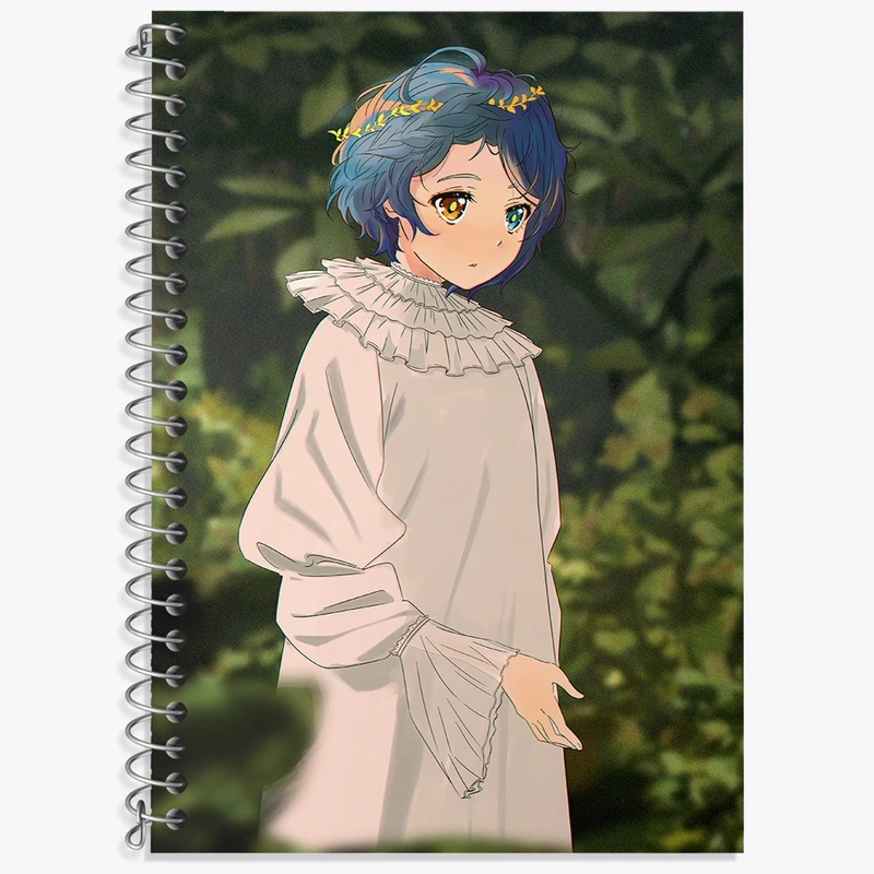 دفتر زبان 50 برگ خندالو مدل دو خط طرح آی انیمه واندر اگ پرایورتی کد 34044