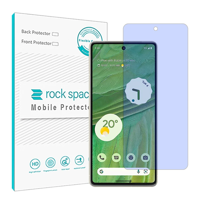 محافظ صفحه نمایش ضد اشعه آبی راک اسپیس مدل HyBLU مناسب برای گوشی موبایل گوگل Pixel 7