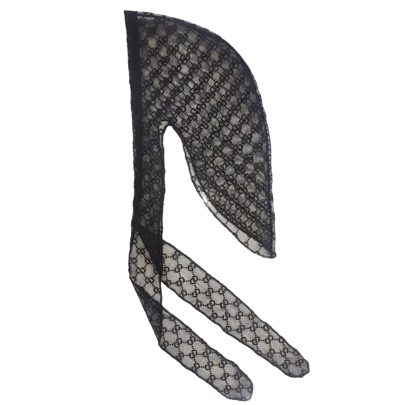 دستمال سر و گردن مدل دورگ توری تابستانه کد 04