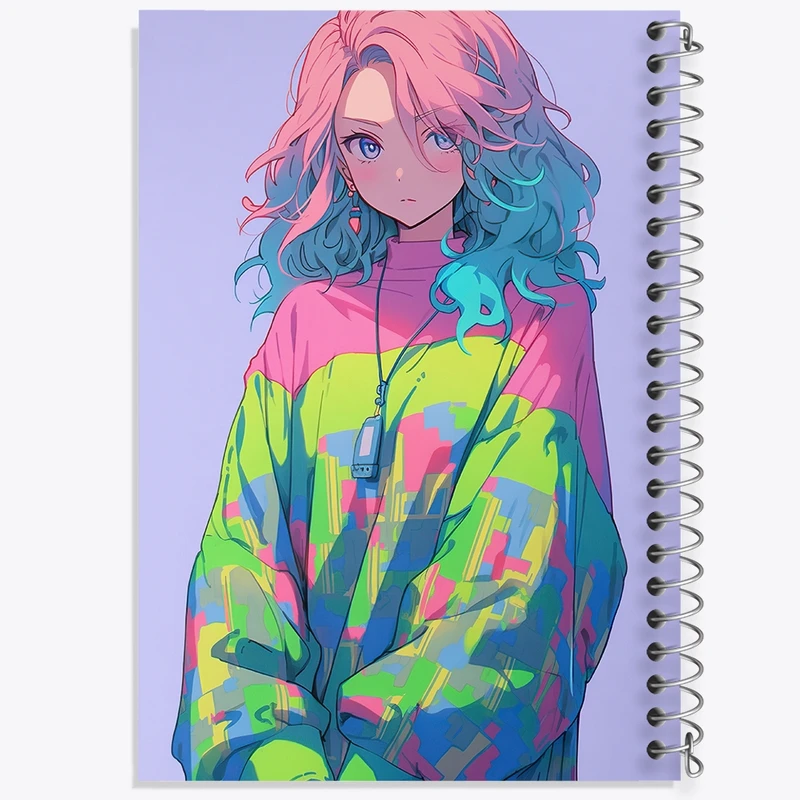 دفتر شطرنجی 50 برگ خندالو مدل دخترانه کد F638