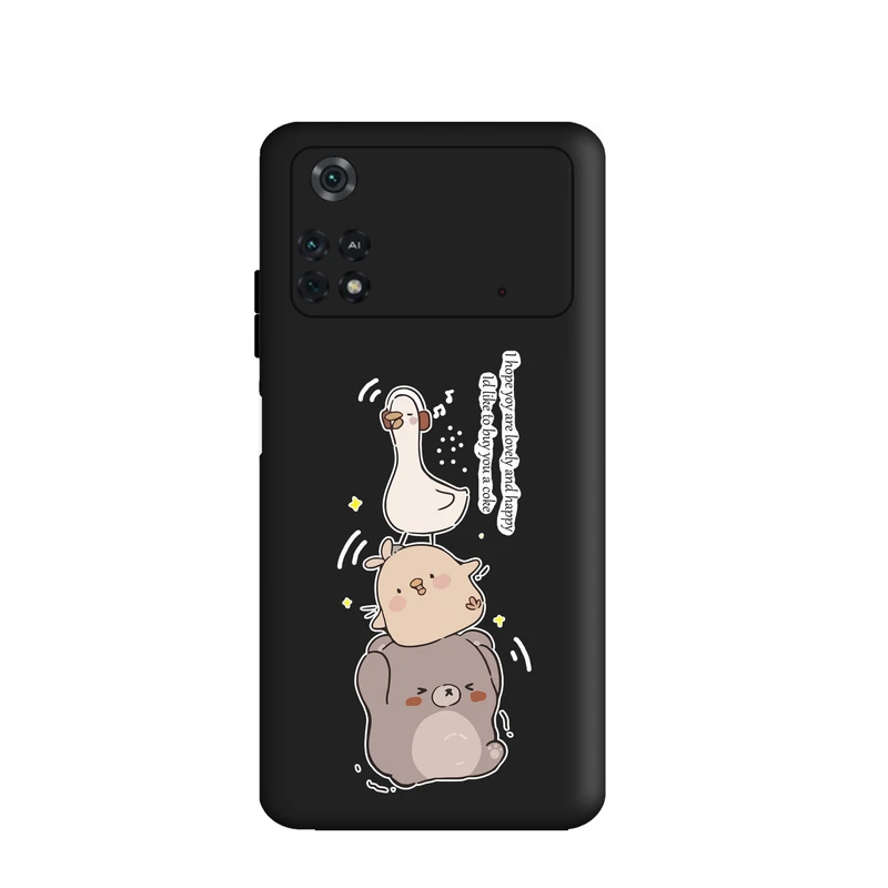 کاور قاب گارد طرح  حیوانات کد  FF945 مناسب برای گوشی موبایل شیائومی Poco m4 pro 4G