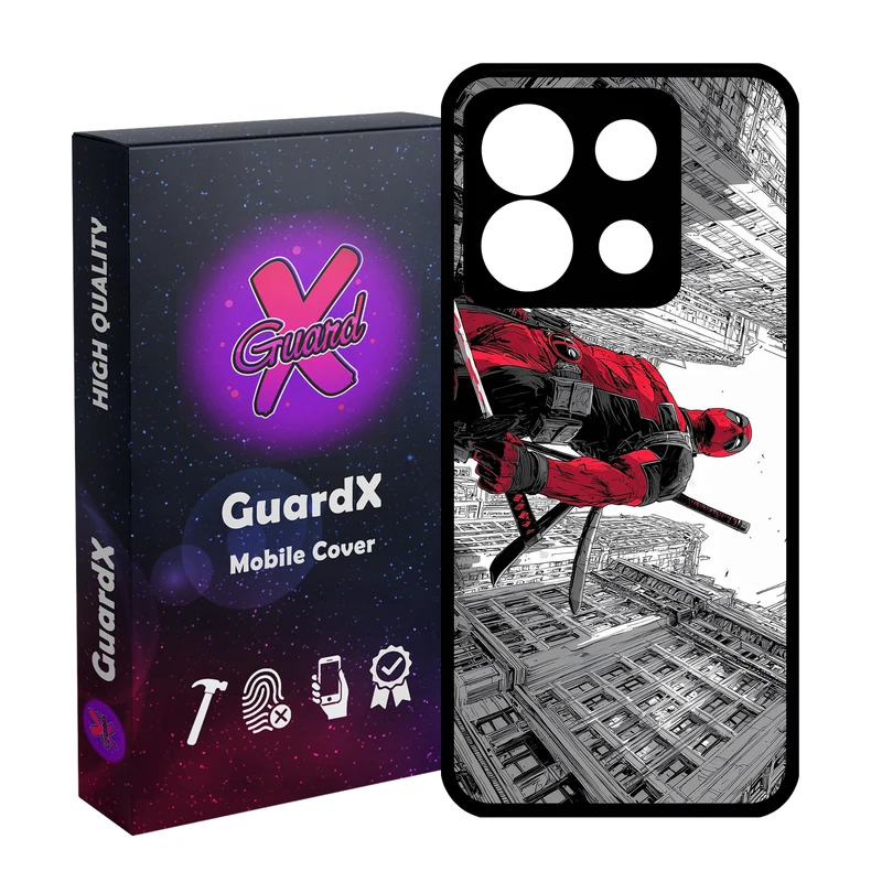 کاور گارد ایکس طرح Deadpool مدل 11081 مناسب برای گوشی موبایل شیائومی Redmi Note 13 5G