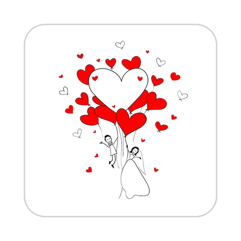 زیر لیوانی کاکتی طرح عاشقانه مدل mp37111