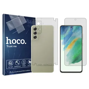 Hoco screen protector HyGEL model suitable for Samsung Galaxy S21 FE mobile phone along with back protector