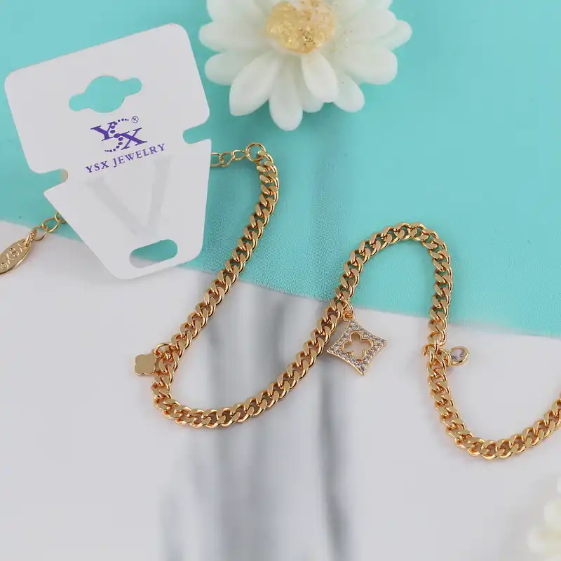 پابند زنانه وای اس ایکس مدل گل کد FF165