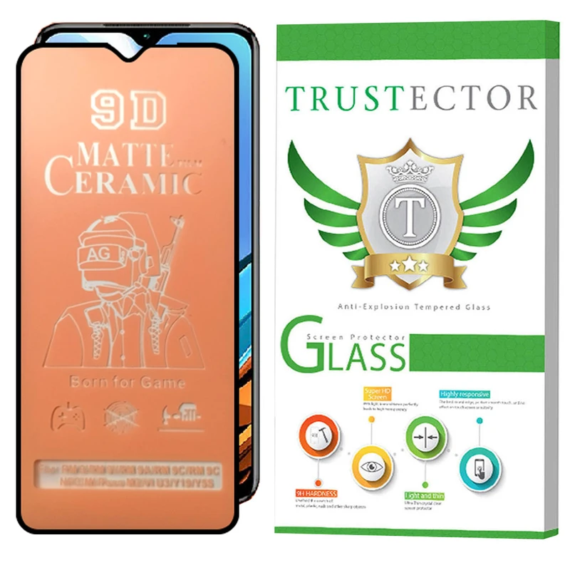 محافظ صفحه نمایش سرامیک مات تراستکتور مدل CATA مناسب برای گوشی موبایل شیائومی Redmi 9T