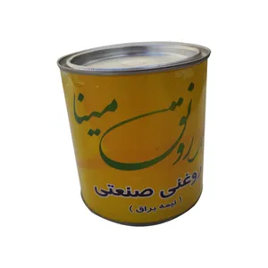 رنگ روغنی قرمز نیمه براق رونق مینا مدل 4 حجم 1000 میلی‌ لیتر