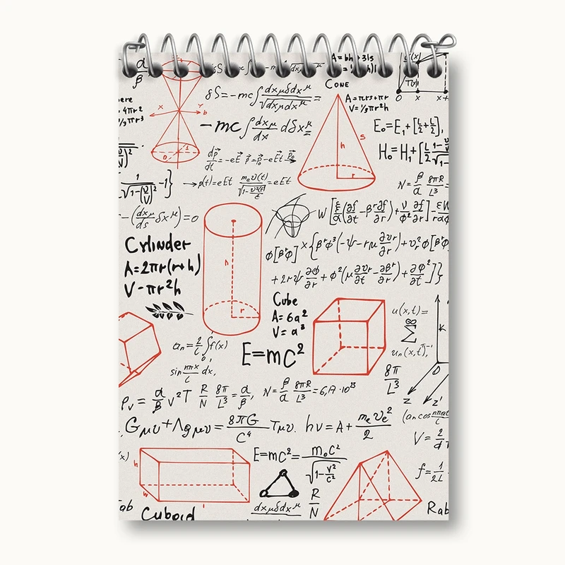 دفتر یادداشت 50 برگ خندالو مدل ریاضی کد N450