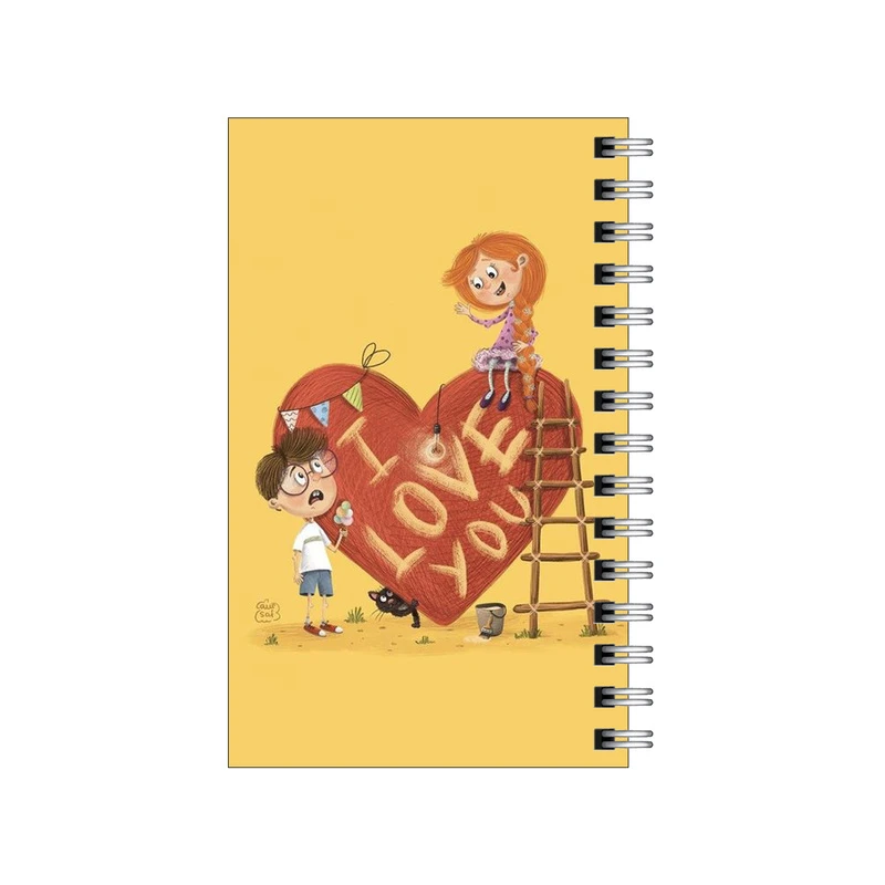 دفترچه یادداشت مدل to do list طرح دوستت دارم کد 4031262