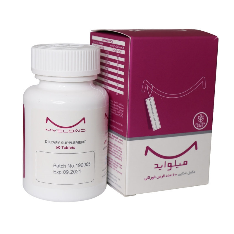 قرص میلواید نانو حیات دارو بسته 60 عددی