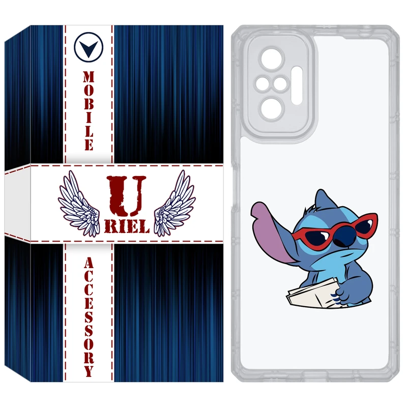 کاور یوریل مدل Clear کد 69 طرح استیچ مناسب برای گوشی موبایل شیائومی Redmi Note 10 Pro / Note 10 Pro Max