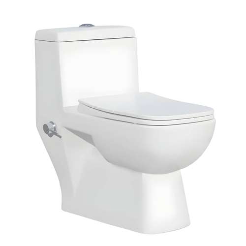 توالت فرنگی دو زمانه گاتریا مدل خودشوردار همراه با شیر خودشور