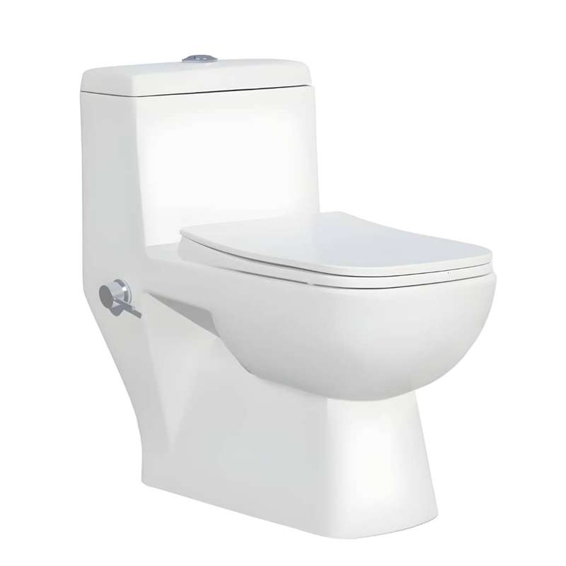 توالت فرنگی دو زمانه گاتریا مدل خودشوردار همراه با شیر خودشور